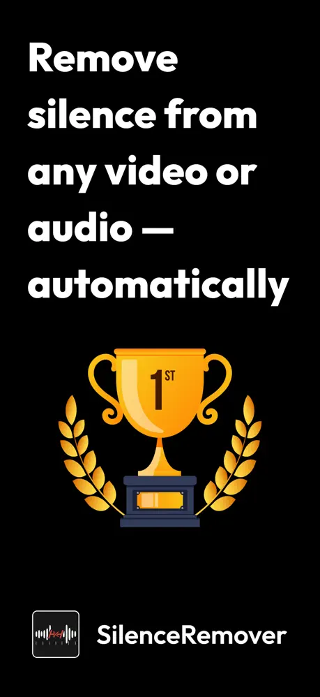SilenceRemover app — remove silence from any video or audio automatically